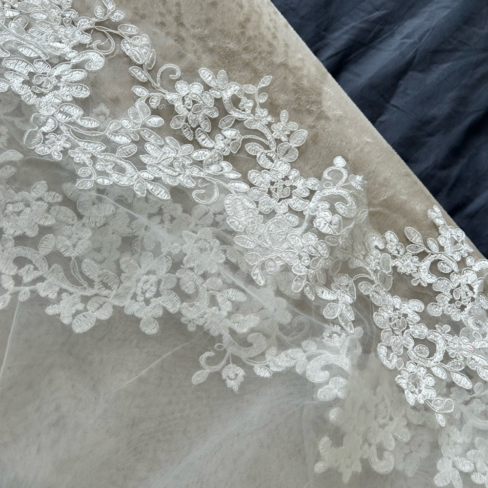 New (never used) handmade cathedral wedding veil
